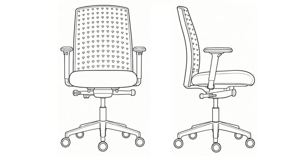 Sitag Realtiy 2 Designstuhl Skizze